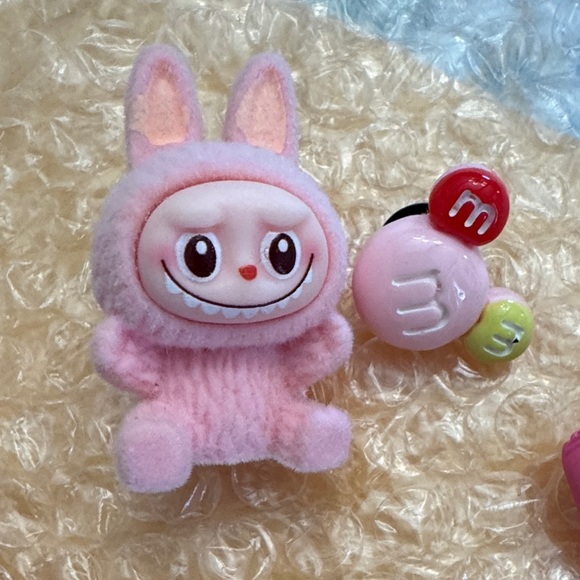 Labubu shoes charms - 10 piece set / pink - Picture 2 of 3